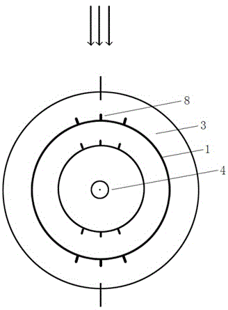 Water turbine track capable of automatically walking