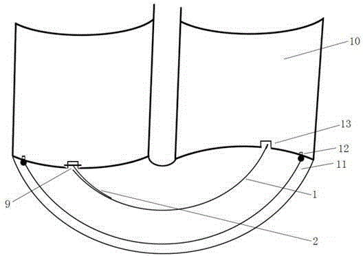 Water turbine track capable of automatically walking