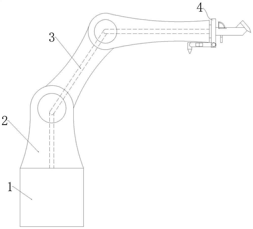 Industrial robot arm joint cutting system