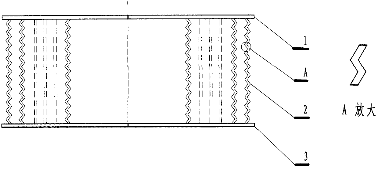 Front safety girder and rear safety girder capable of realizing rigidity and flexibility combined efficient buffering energy absorption