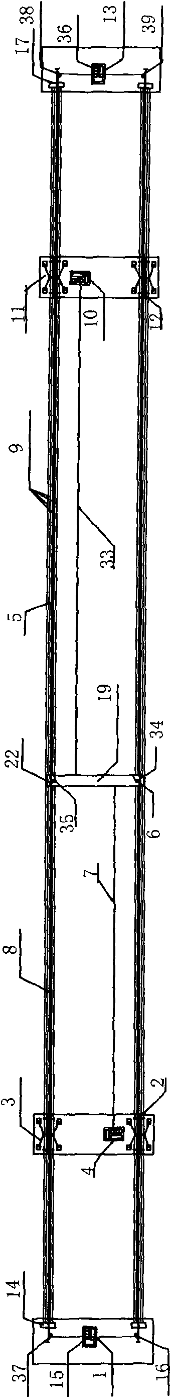Process method for construction of steel-structured suspension bridge and light type cable carrying crane specially used in same