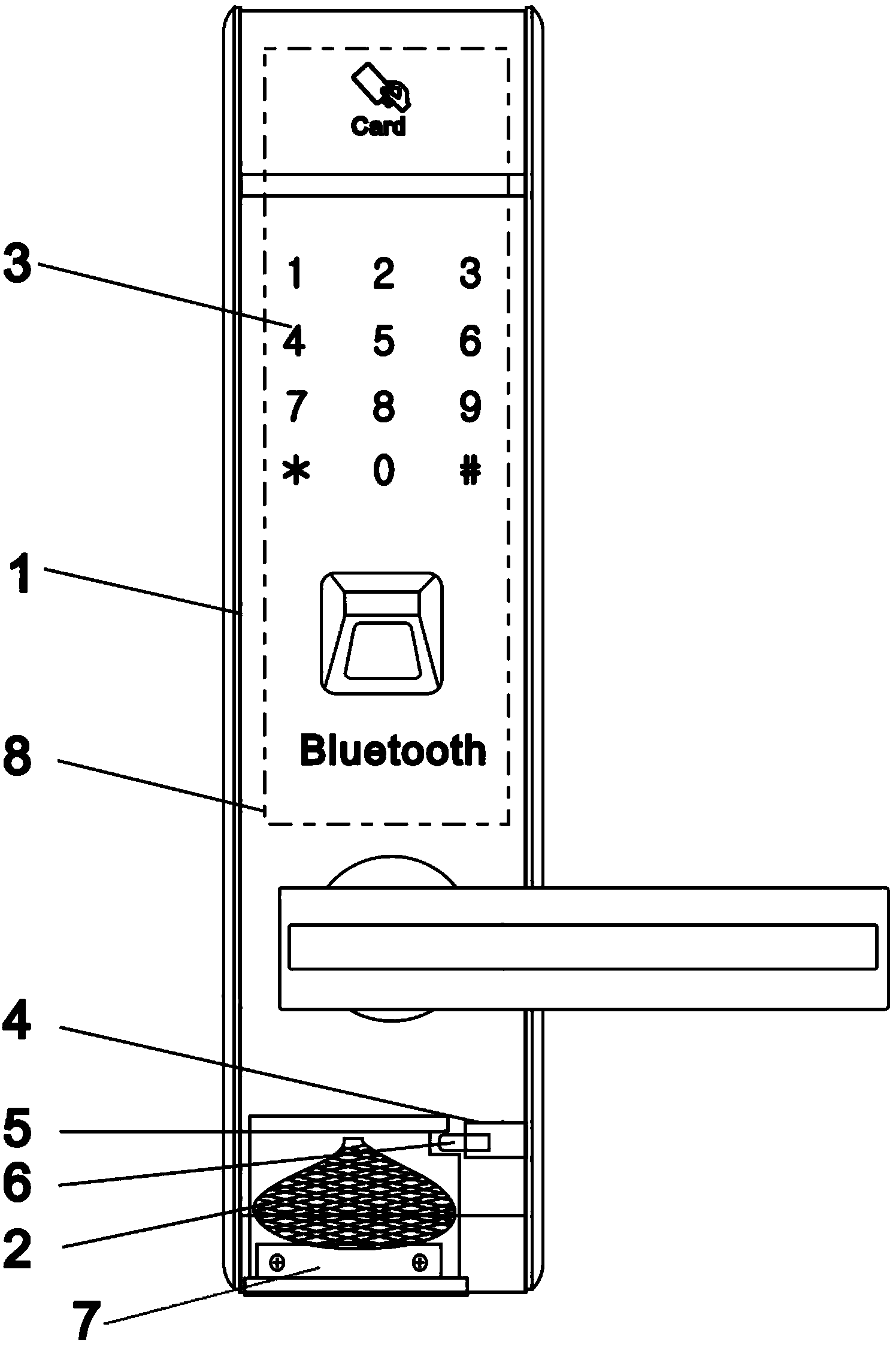 Intelligent lock provided with carriage bag