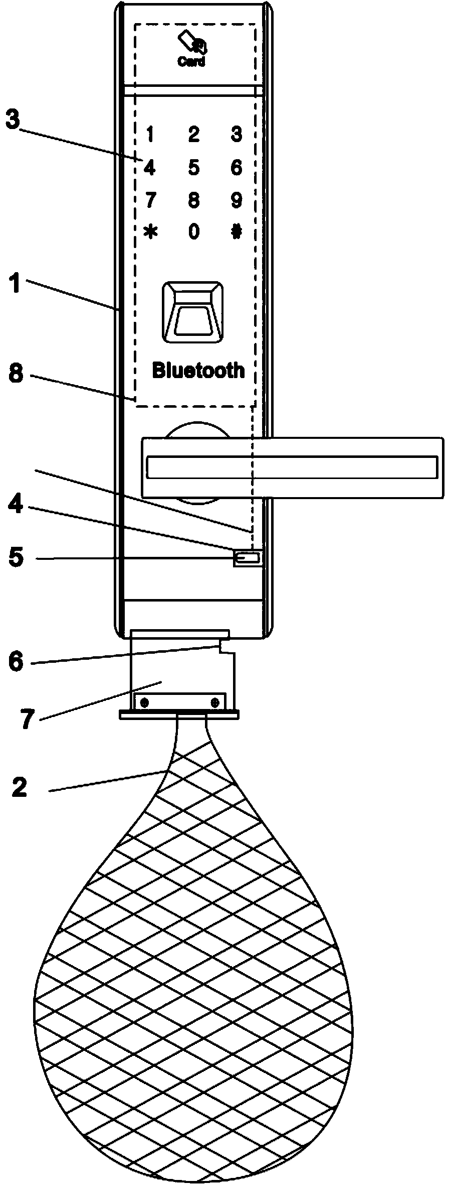 Intelligent lock provided with carriage bag