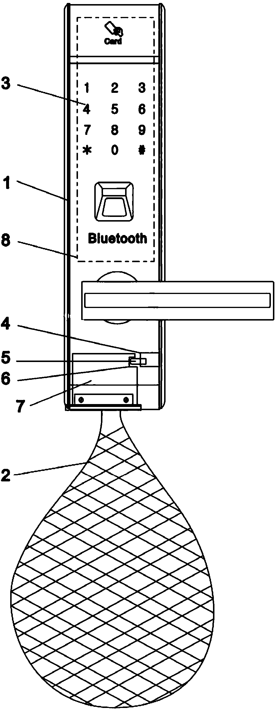 Intelligent lock provided with carriage bag