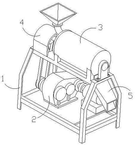 Novel pulping and shelling device special for loquats