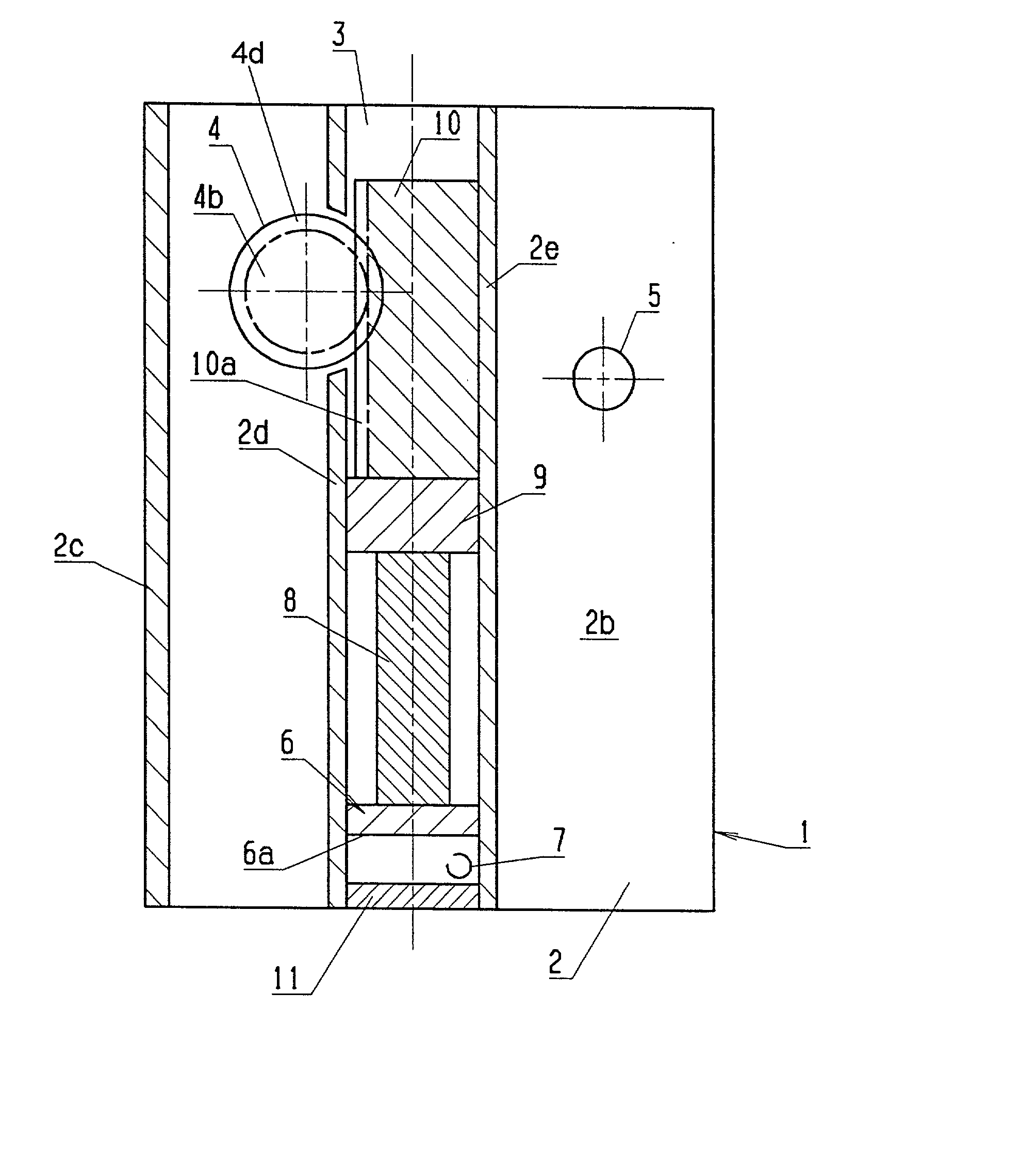 Main bearing unit for a convertible folding top