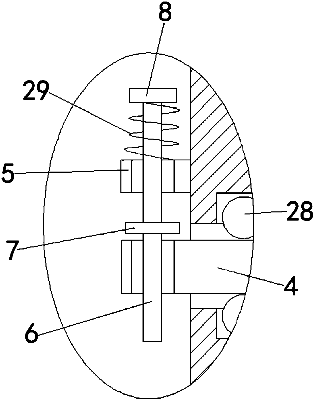 Stirring and mixing device for chemical cleaning liquor