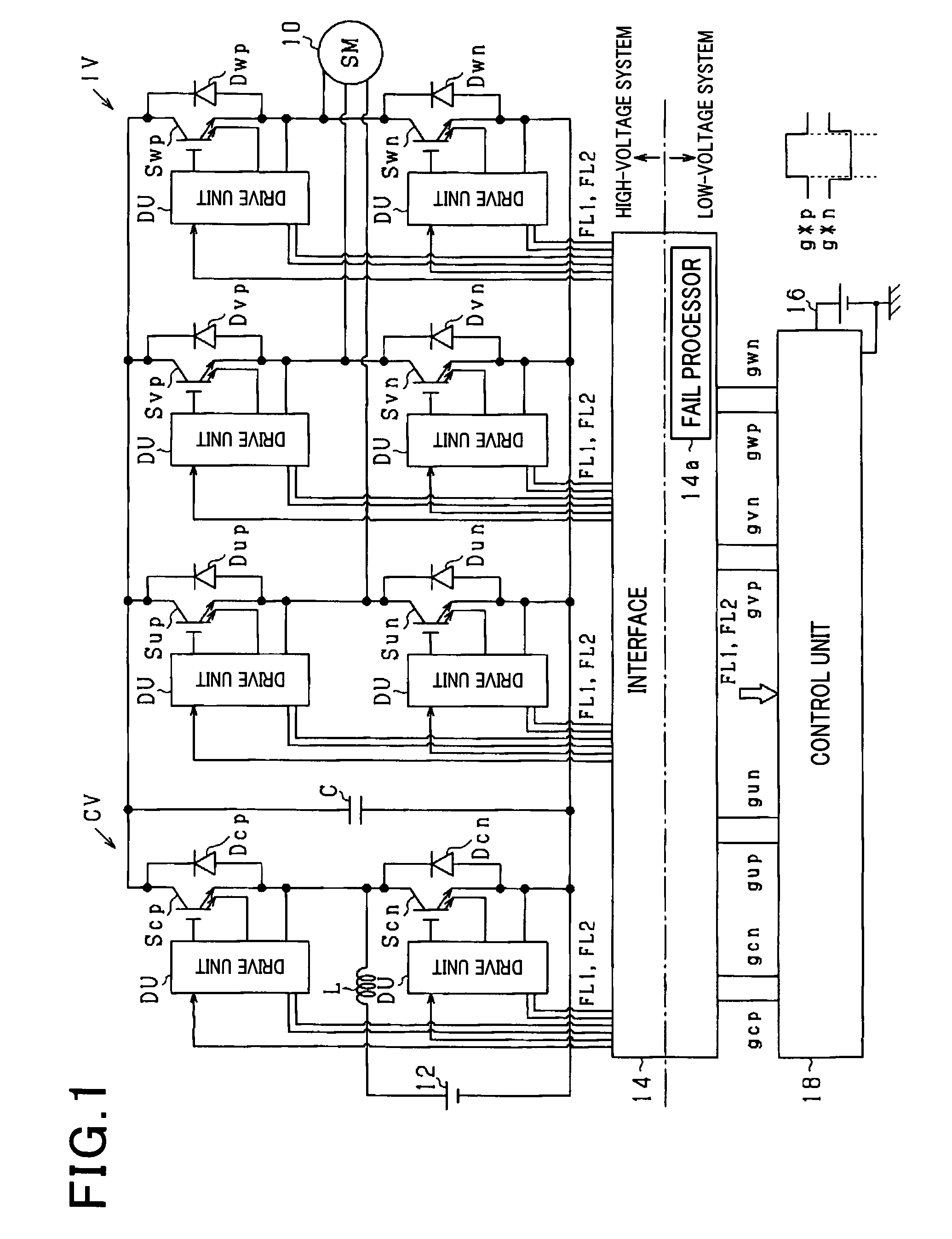 Apparatus for driving voltage controlled switching elements