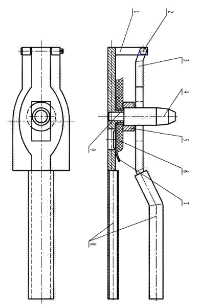 Method for installing explosion-proof plate on matched piece, namely flap of heavy-duty tyre