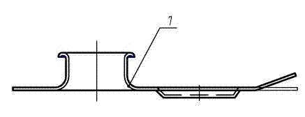 Method for installing explosion-proof plate on matched piece, namely flap of heavy-duty tyre