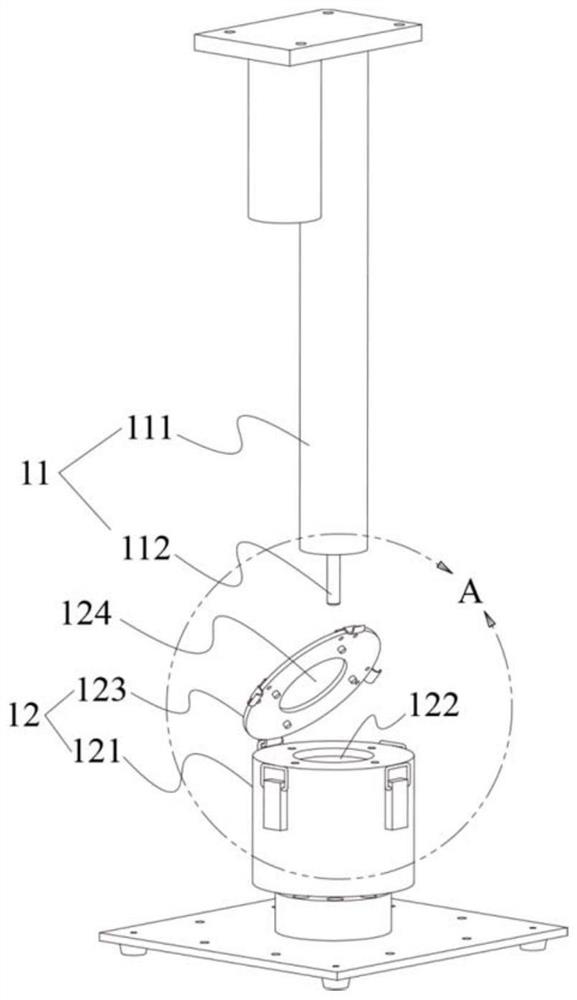 Puncture resistance testing device for waterproof coiled material