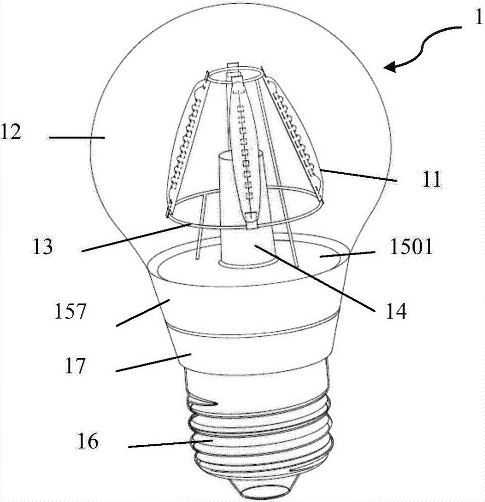 LED bulb lamp and LED filament thereof