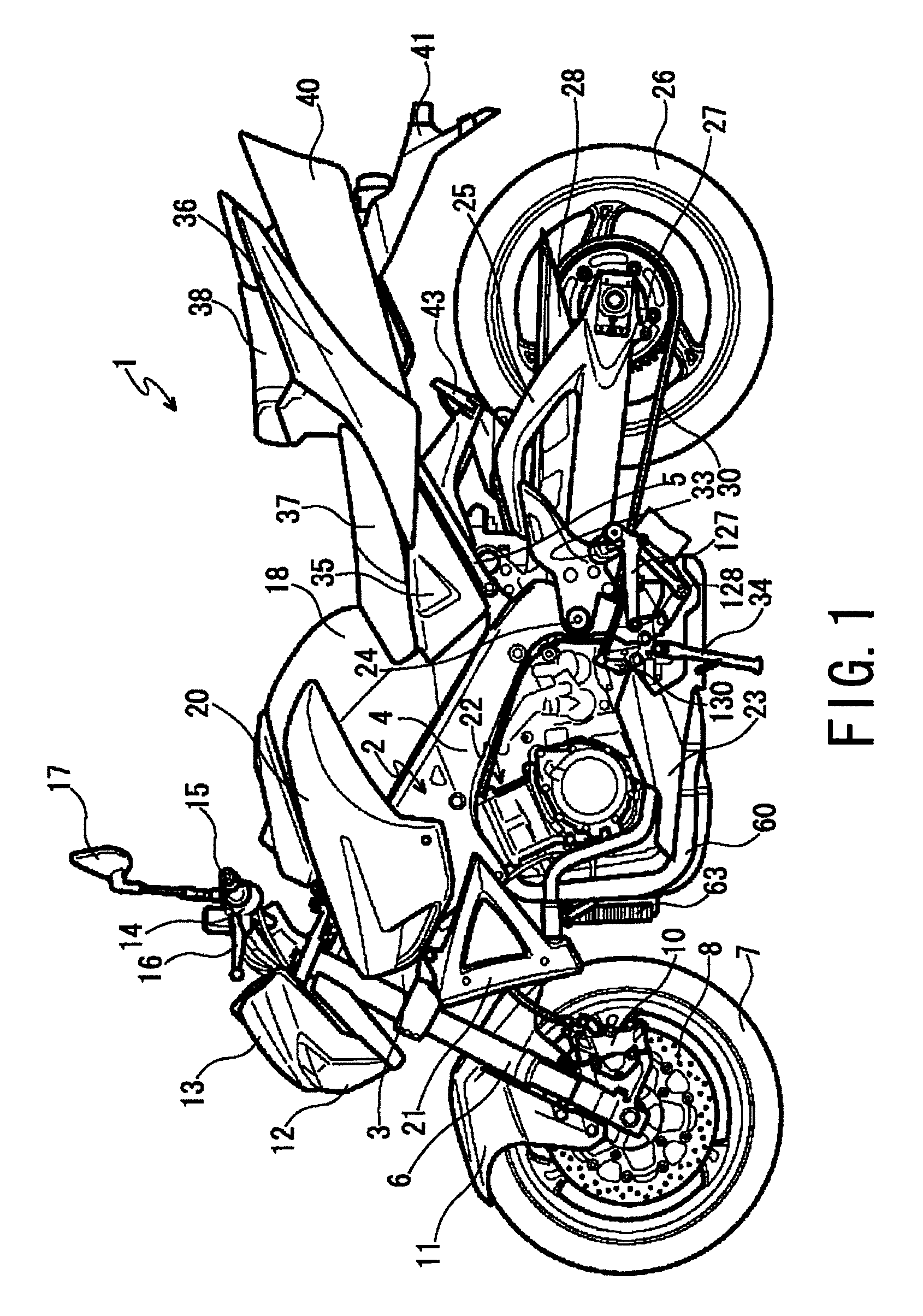 Transmission of motorcycle
