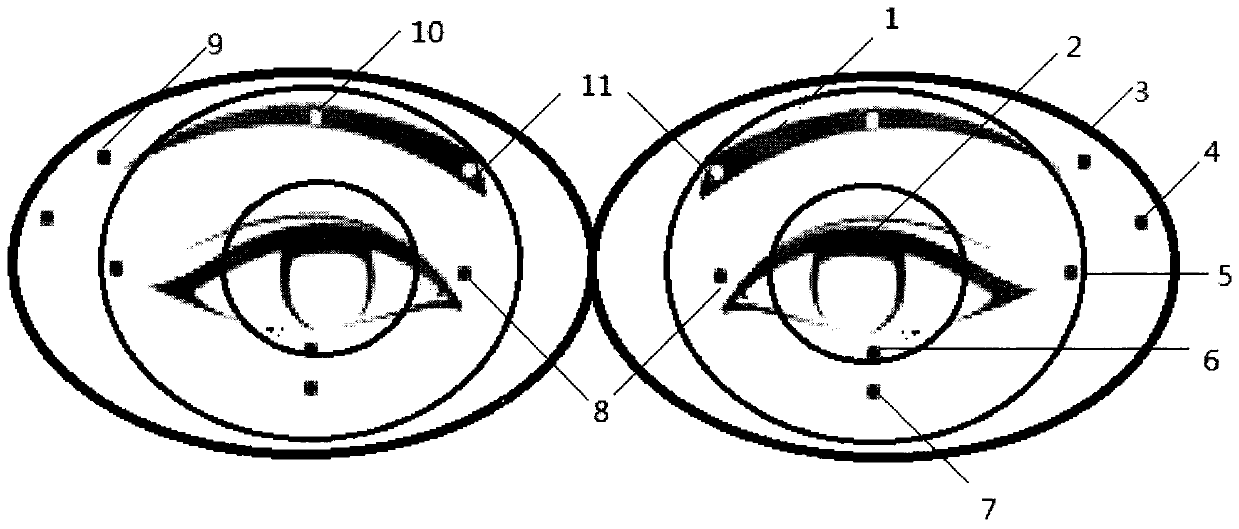 An eye mask for clearing the heart and improving eyesight