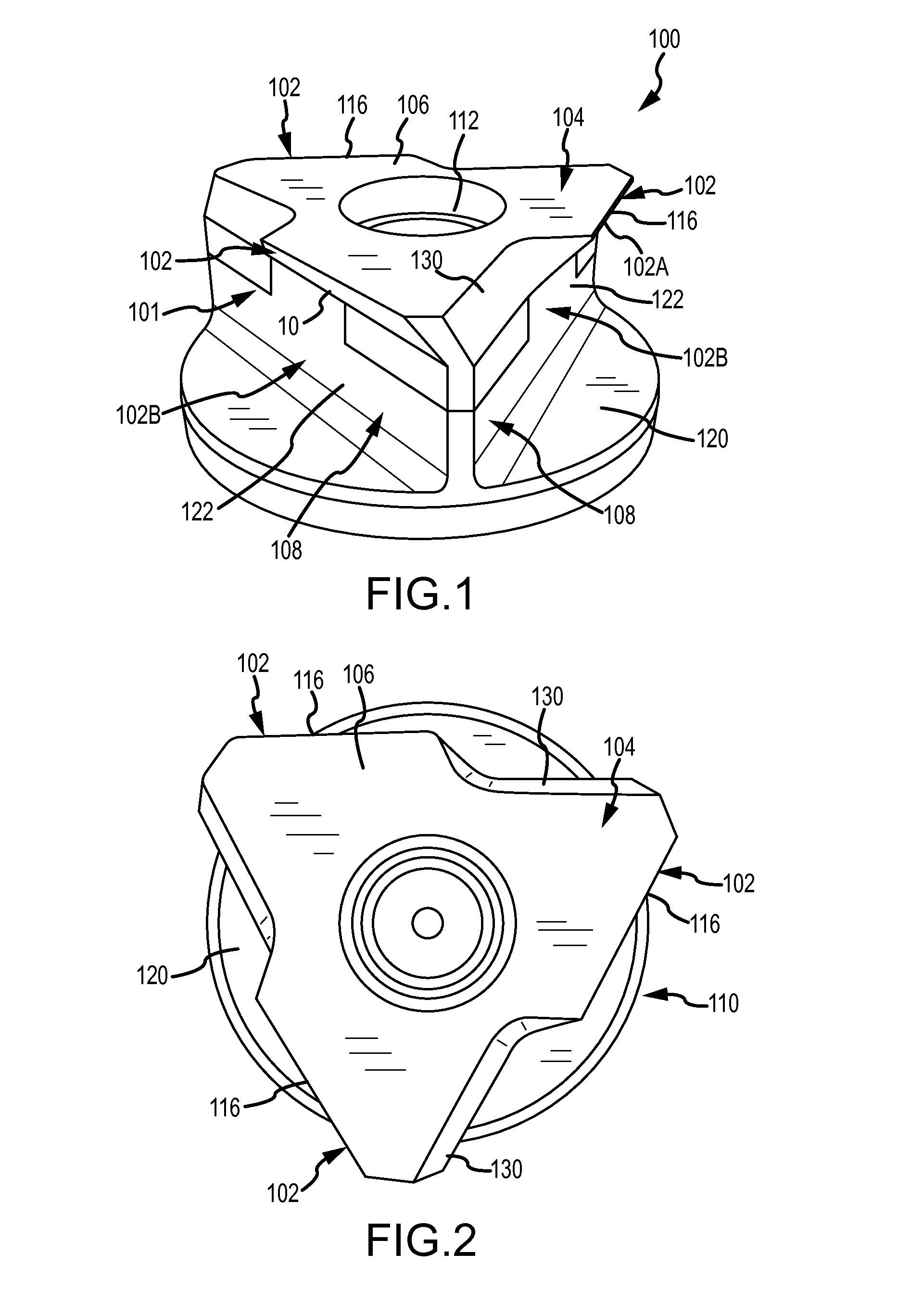 Molten metal rotor with hardened top