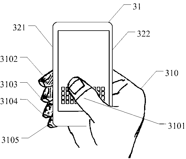 Detecting method and system for handholding condition of mobile phone