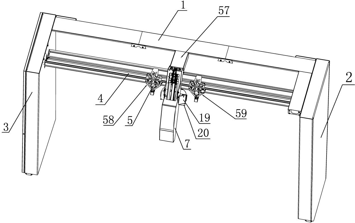 Linen undertaking and unfolding device in cloth sending machine