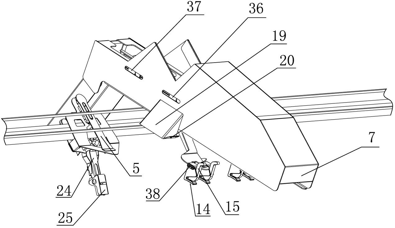 Linen undertaking and unfolding device in cloth sending machine