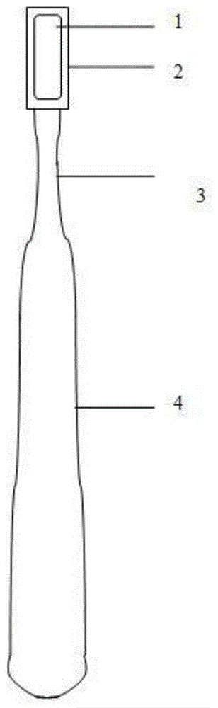 A multi-effect folding dental implant cervical margin cleaning brush