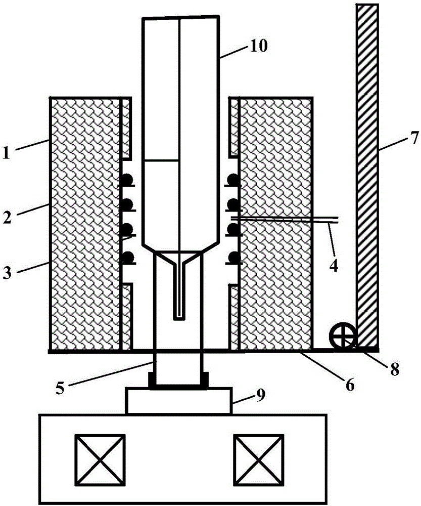 Vertically-movable furnace at short temperature zone and method for growing CdTe crystal by using same