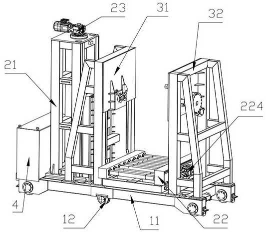 A kind of molten metal lifting and tilting transfer vehicle and its operation method