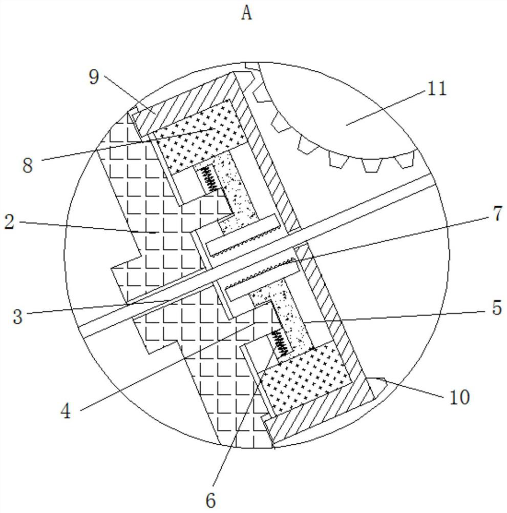 An anti-drop device for marine engineering cranes based on the principle of centrifugal force