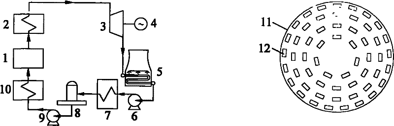 Air-cooled steam condensing system with natural ventilation and direct water film evaporation