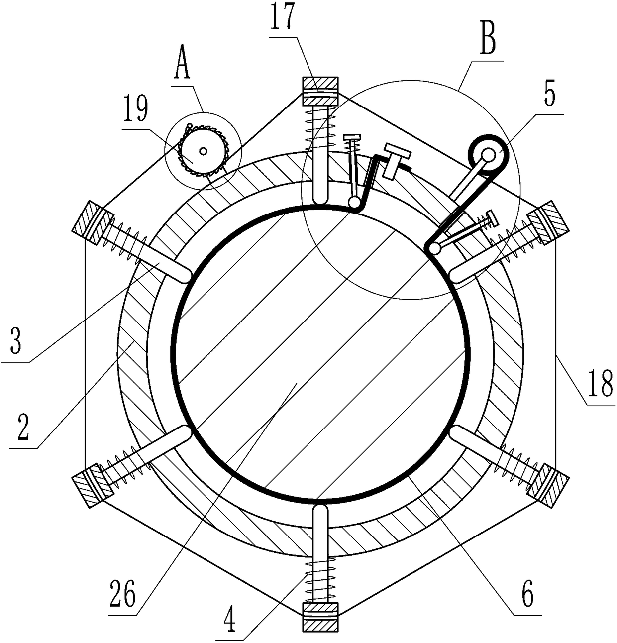 Drawing frame roller non-stop automatic refueling device