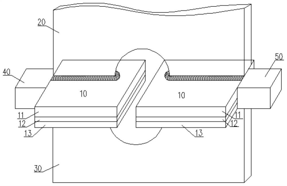 Connecting method of steel-aluminum composite joints for naval ship