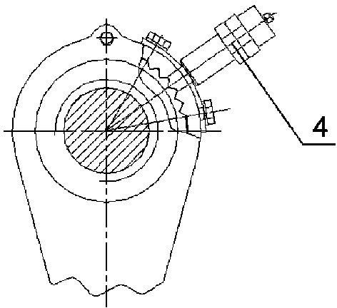 Gear drive type ratchet wheel lifting mechanism