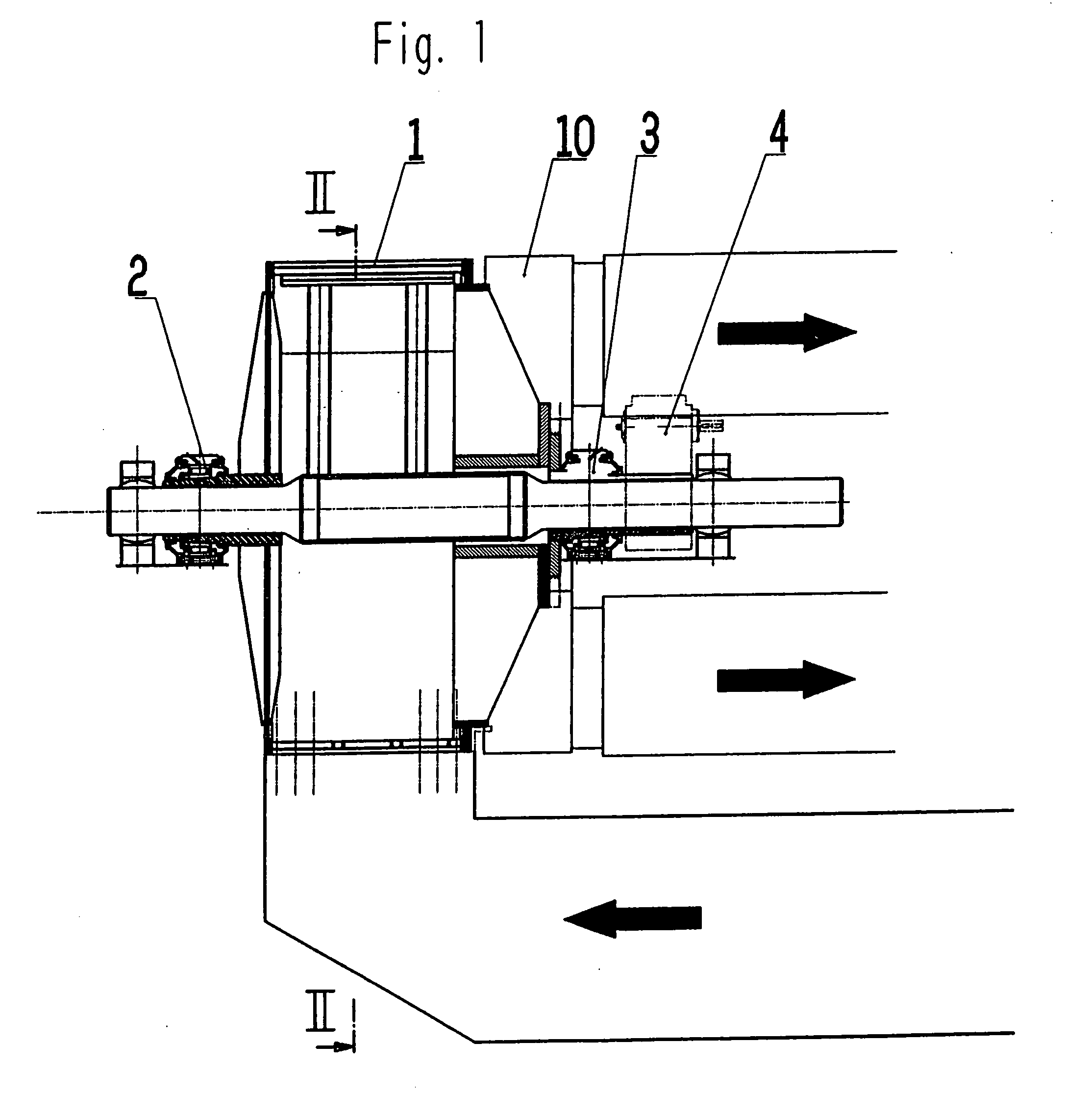 Device for continuous drying of a pulp web