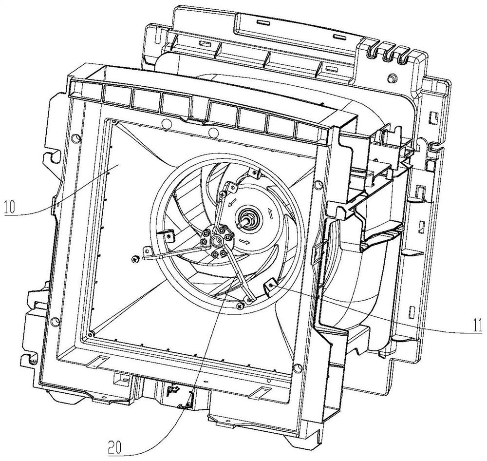 Motor mounting frame, fan assembly and air purifier