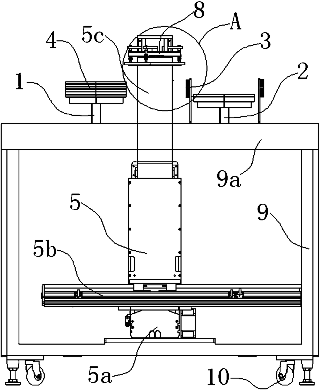 Flexible film carrying plate transport mechanism