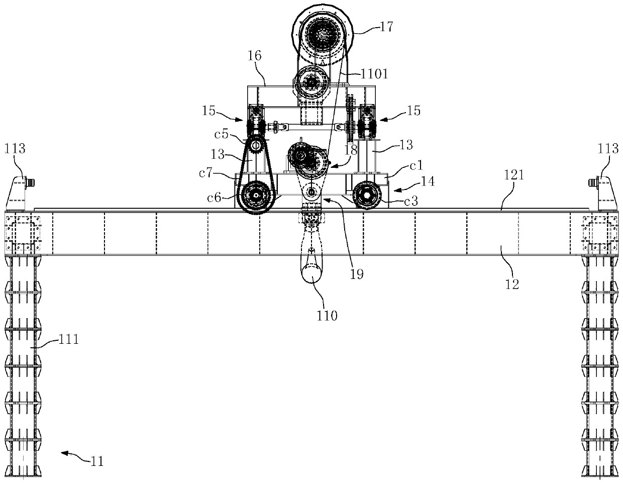 Modular disassembly construction method for shield tunneling machine in closed narrow space