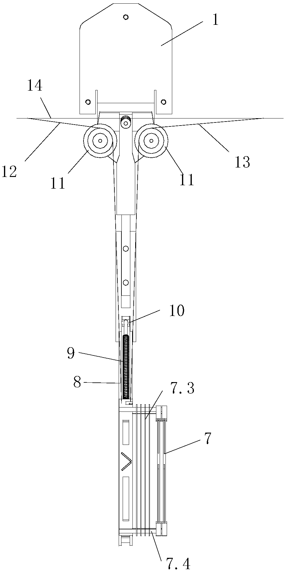 Edge twisting device for twisted edge or waste edge weaving