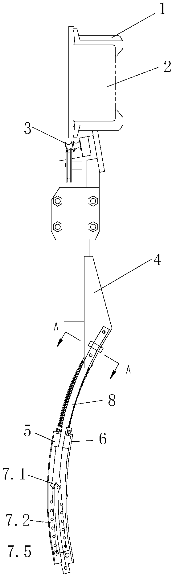 Edge twisting device for twisted edge or waste edge weaving