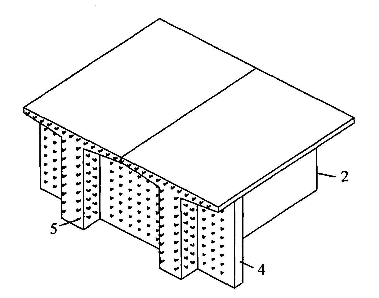 Longitudinal connection method for steel-concrete combined beam and existing reinforced concrete T beam