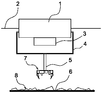 A walking type tank bottom sewage monitoring device for shrimp culture ponds