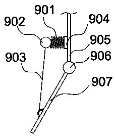 A walking type tank bottom sewage monitoring device for shrimp culture ponds