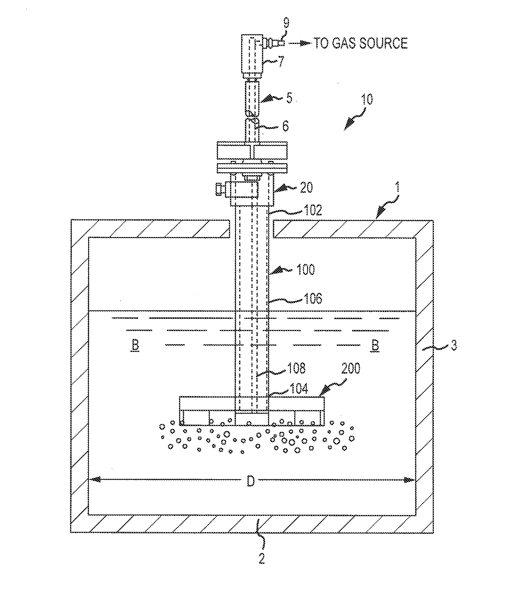 Rotary degasser and rotor therefor