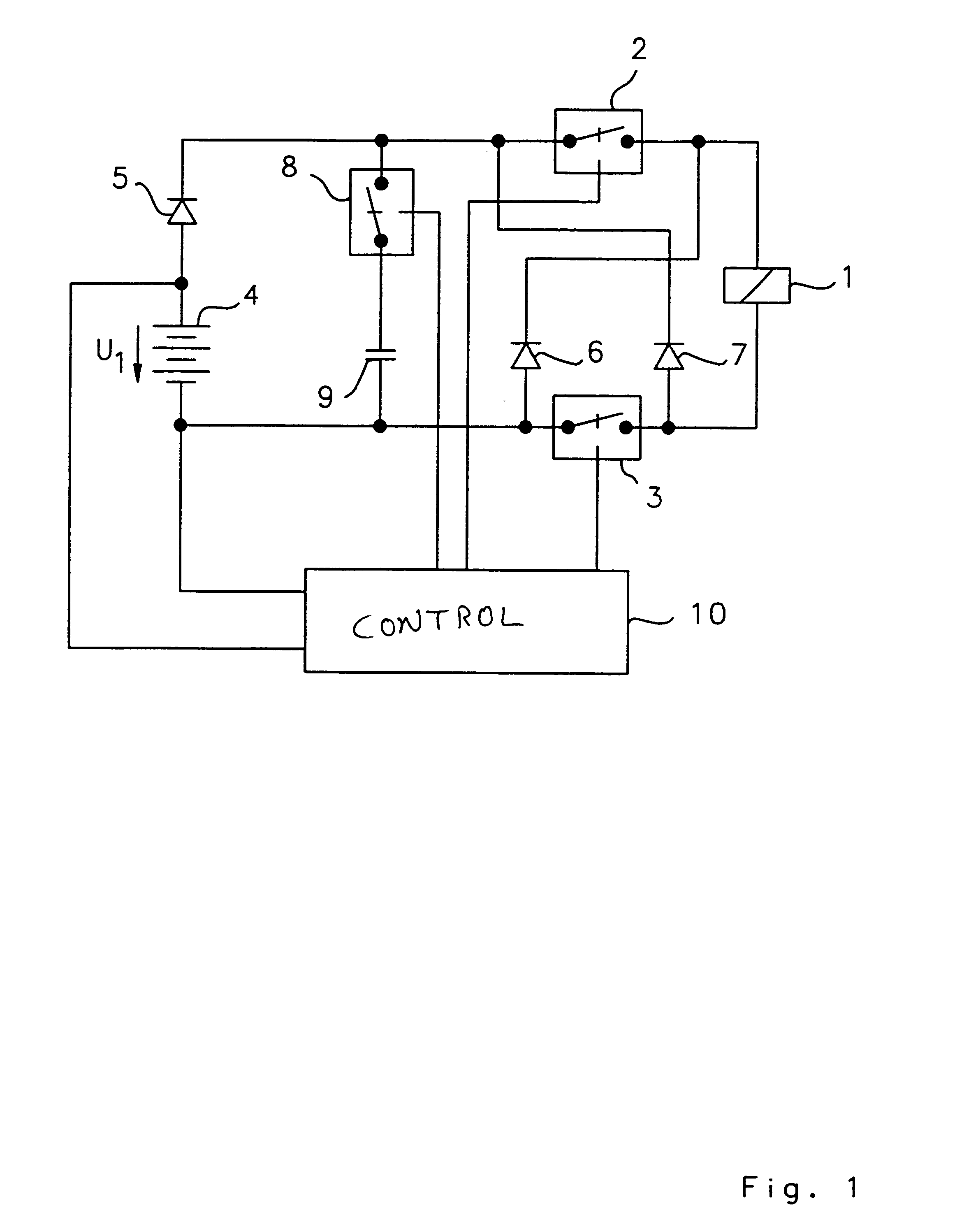 Circuit arrangement for operating a solenoid actuator