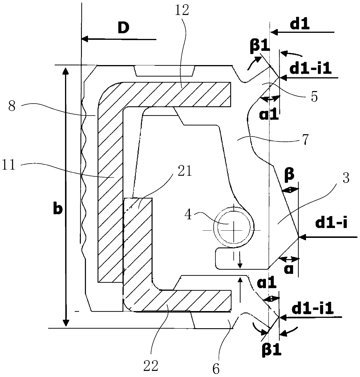 Inner and outer dustproof oil seal structure