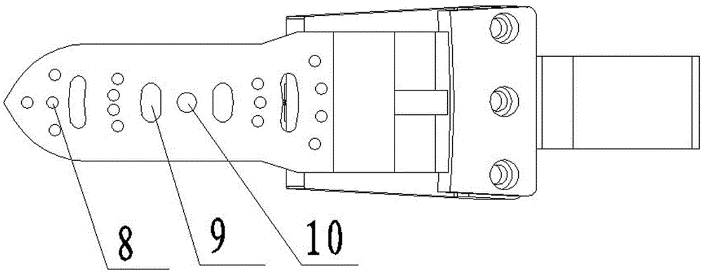 An aircraft model test attitude realization device