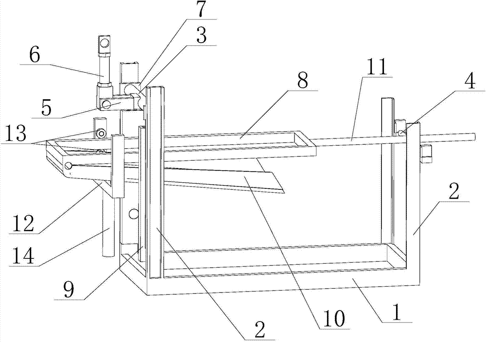 Automatic receiving device for press machines