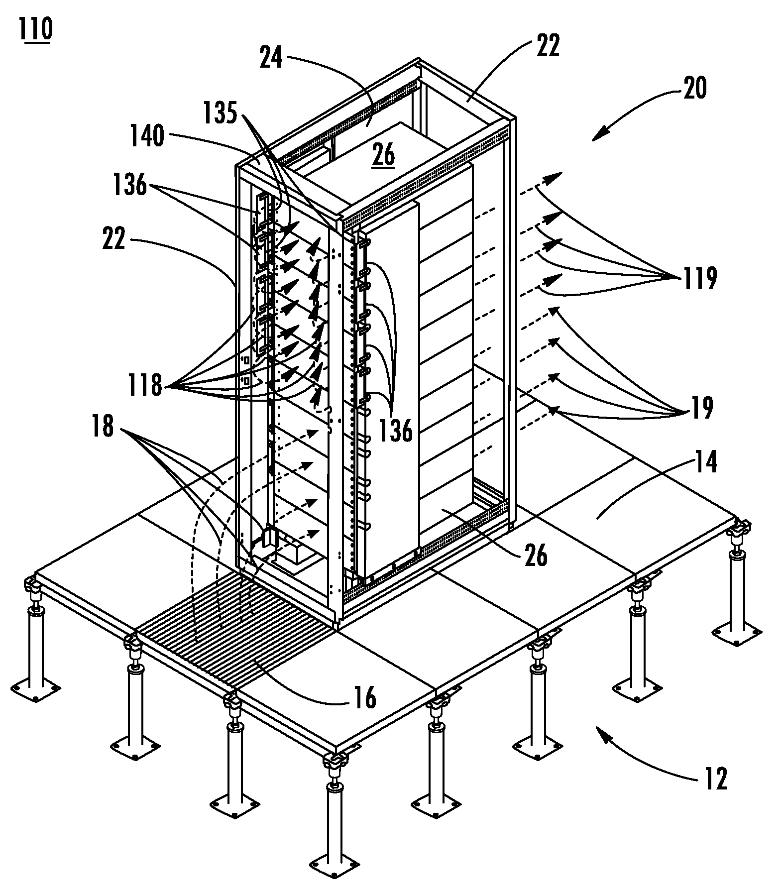 Internal air duct