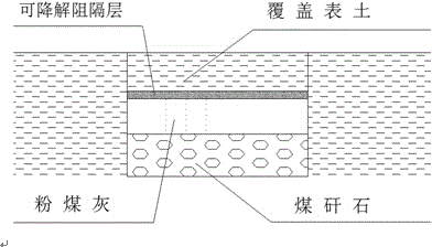 Reconstruction method of reclaimed soil profile in coal mining subsidence area