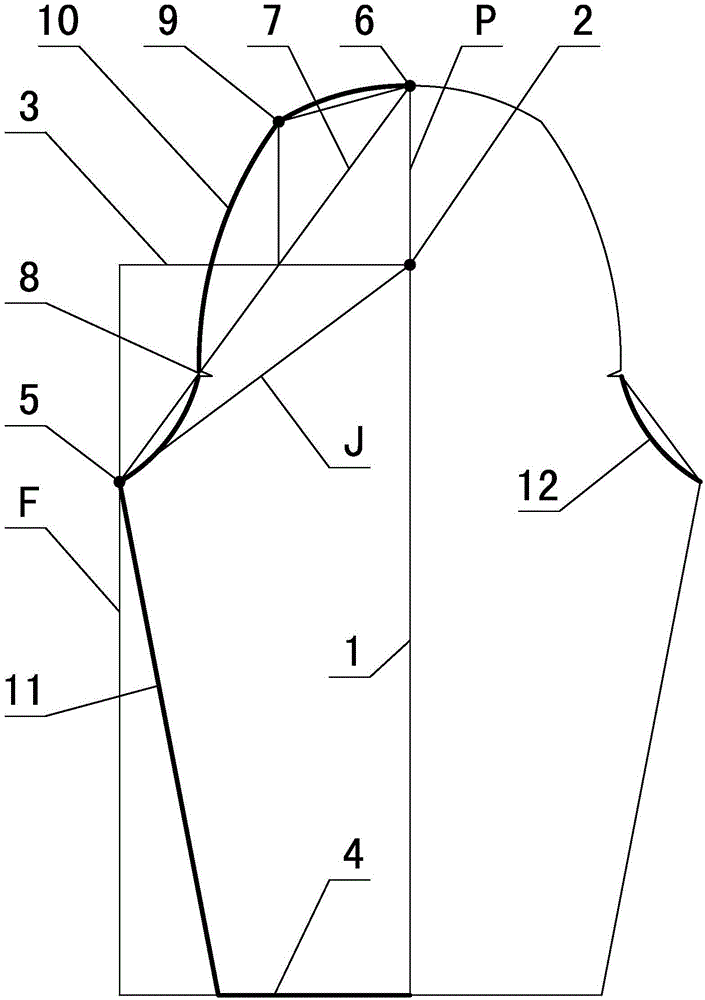 PJF original number tailoring method for garment puff sleeve top model