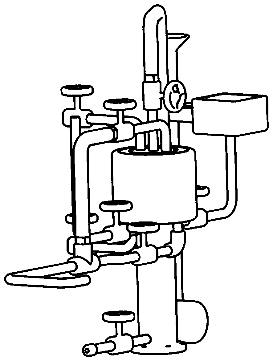 Two-section vacuum power and water pressure power airtightness testing device