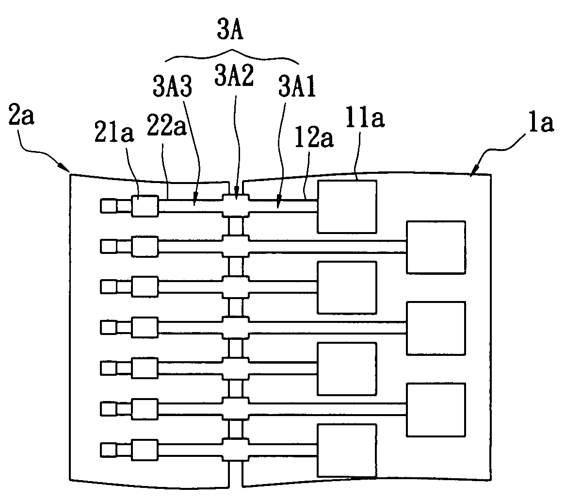 Package structure module with high density electrical connections and method for packaging the same