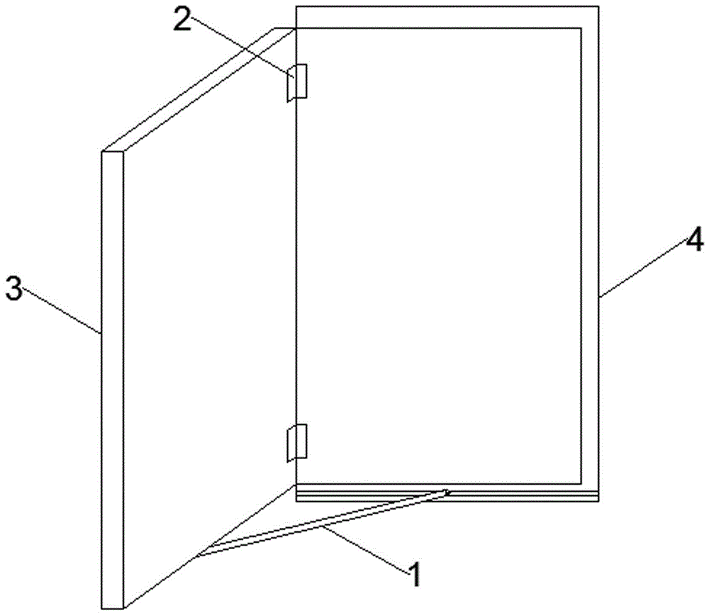 Automatic closing device for fireproof window